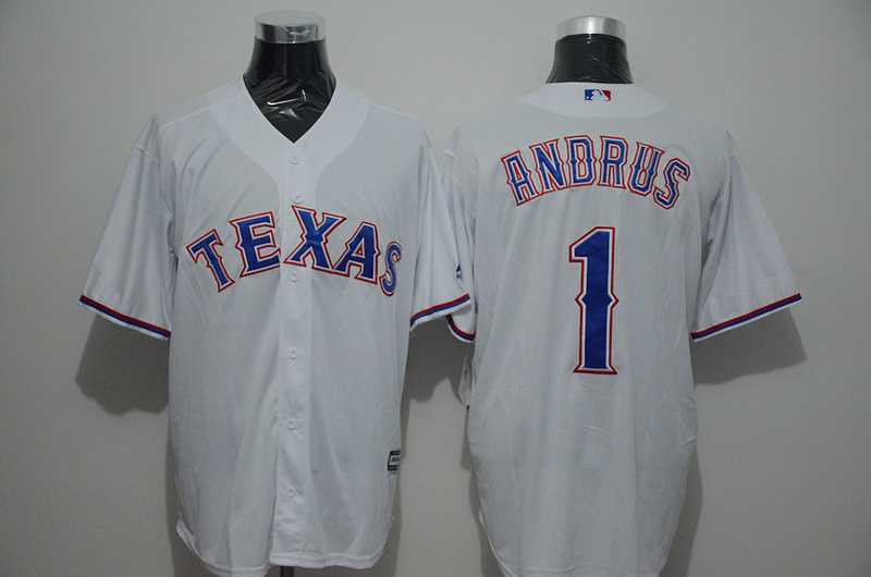 Texas Rangers #1 Andrus White New Cool Base Stitched Baseball Jersey,We sell and wholesale Texas Rangers #1 Andrus White New Cool Base Stitched Baseball Jersey on line form chian!